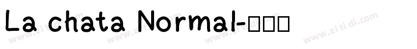La chata Normal字体转换